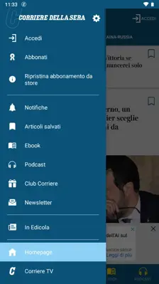 Corriere della Sera android App screenshot 2